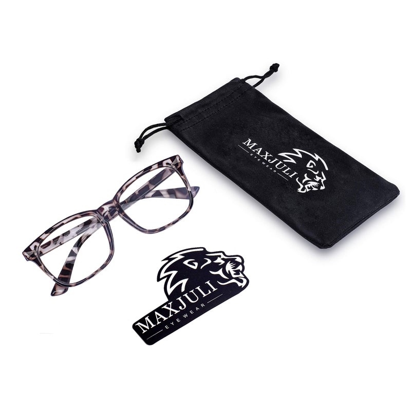 MAXJULI Blue Light Blocking Glasses,Computer Reading/Gaming/TV/Phones Glasses for Women Men(Leopard) - Image 5
